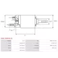 Solénoïdes de démarreur pour BOSCH 0001174605, 0001177000, 0001177001, 0001177002