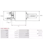 Solénoïdes de démarreur pour BOSCH 0001115024, 0001218140, 0001218150, 0001218156