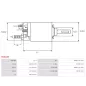 Solénoïdes de démarreur pour BOSCH 0001107534, 0001108206, 0001108228, 0001108405