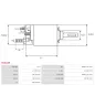 Solénoïdes de démarreur pour BOSCH 0001109048, 0001223013