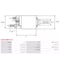 Solénoïdes de démarreur pour BOSCH 0001107063, 0001108130, 0001108176, 0001108183