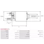 Solénoïdes de démarreur pour BOSCH 0001208506, 0001211536, 0001218174, 0001218774