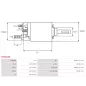 Solénoïdes de démarreur pour BOSCH 0001109033, 0001218137