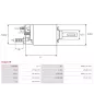 Solénoïdes de démarreur pour BOSCH 0001108104, 0001108105, 0001108134, 0001108135