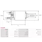 Solénoïdes de démarreur pour BOSCH 0001108202, 0001108234, 0001108235, 0001108239