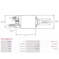 Solénoïdes de démarreur pour BOSCH 0001106012, 0001106017, 0001106022, 0001106023