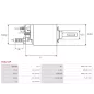 Solénoïdes de démarreur pour BOSCH 0001106012, 0001106017, 0001106022, 0001106023