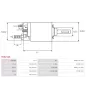 Solénoïdes de démarreur pour BOSCH 0001106012, 0001106017, 0001106022, 0001106023