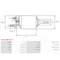 Solénoïdes de démarreur pour BOSCH 0001107402, 0001107404, 0001107405, 0001107409