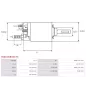 Solénoïdes de démarreur pour BOSCH 0001108206, 0001108228, 0001108405, 0001108406