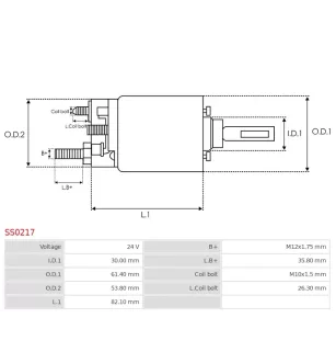 Solénoïdes de démarreur pour BOSCH 0001340501