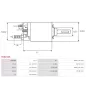 Solénoïdes de démarreur pour BOSCH 0001107405, 0001107408, 0001107409, 0001107439