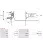 Solénoïdes de démarreur pour BOSCH F000AL0309, F000AL0310