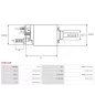 Solénoïdes de démarreur pour BOSCH 9000081009, F000AL0300, F000AL0303, F000AL0305