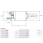 Solénoïdes de démarreur pour BOSCH 9000082069, 9000082077, F000AL0306, F000AL0329