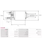 Solénoïdes de démarreur pour BOSCH 0001108080, 0001108146