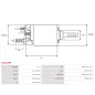 Solénoïdes de démarreur pour BOSCH F000AL0105, F000AL0107