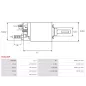 Solénoïdes de démarreur pour BOSCH F000AL0304, F000AL0314, F000AL0330