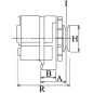 Lichtmaschine 14V 70A Denso 101211-0480, 101211-0481, 101211-0570, 101211-0571, 101211-0970