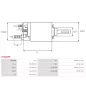 Solénoïdes de démarreur pour BOSCH 0001365004, 0001365005, 0001365006, 0001365007