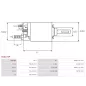 Solénoïdes de démarreur pour BOSCH 0001368034, 0001368065