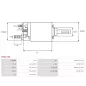 Solénoïdes de démarreur pour BOSCH F000AL0128, F000AL0135, F000AL0136, F000AL0137