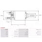 Solénoïdes de démarreur pour BOSCH 0001366027, 0001366028, 0001366029, 0001367001