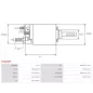 Solénoïdes de démarreur pour BOSCH 0001354012, 0001354082, 0001354083, 0001354084