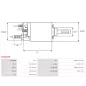 Solénoïdes de démarreur pour BOSCH 0001219012