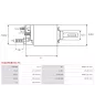 Solénoïdes de démarreur pour BOSCH 0001107088, 0001218166, F000AL0106, F000AL0110