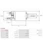 Solénoïdes de démarreur pour BOSCH 0001107088, 0001218166, F000AL0106, F000AL0110