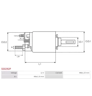 Solénoïdes de démarreur pour BOSCH 9000082055, 9000082071, 9000082075,