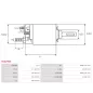 Solénoïdes de démarreur pour BOSCH 0001107054, 0001107055, 0001107068, 0001107069