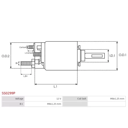 Solénoïdes de démarreur pour BOSCH 9000081010, F000AL0401, F000AL0402, F000AL0414