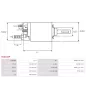 Solénoïdes de démarreur pour BOSCH 0001116001