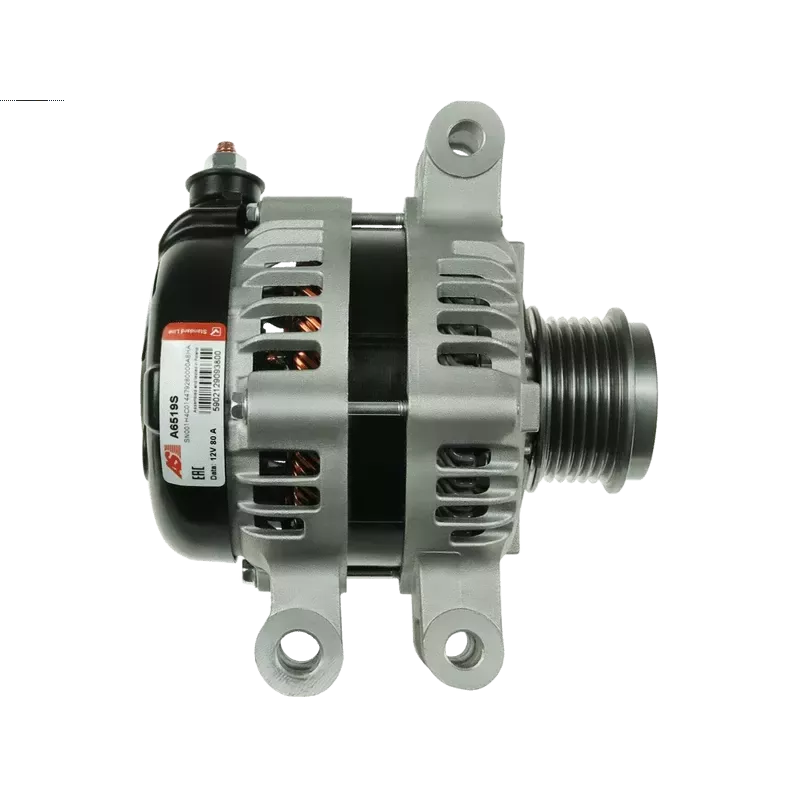 Alternateur 12V 80Amp AS-PL A6519S, UD15207A, DENSO 104211-2210, 104211-2211, ISUZU 8982476891, ELECTROLOG ALT6815