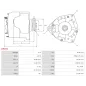 Alternateur 12V 120Amp AS-PL A9031, BOSCH F042301139, CARGO 113552, CASE 1420000902201, 87326219, FIAT 87745605