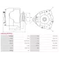 Alternateur 12V 80Amp AS-PL UD11843(LETRIKA)A, CARGO 112191, DELCO DRA3454, ISKRA / LETRIKA 11.201.498, AAK5105, IA0498