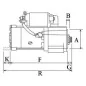 Démarreur 12V 2.2Kw 12dents Nissan 23300-BN301, 23300-BN302, 23300-WD000, 23300-WD001