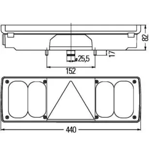 Fanale posteriore Hella 2vp 340 450-021