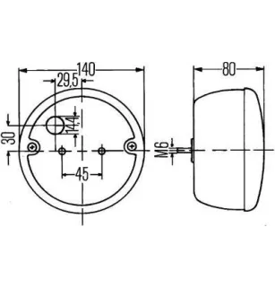 Fanale posteriore Hella 2SD 001 685-211