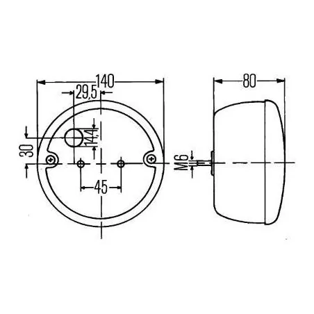 Feu arrière Hella 2SD 001 685-211