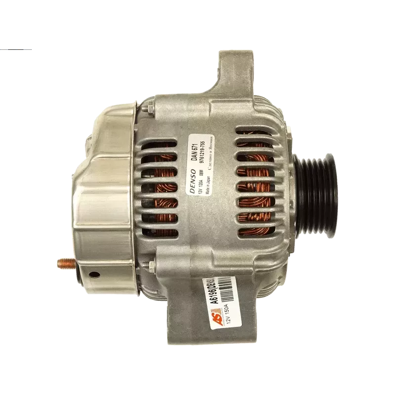 Alternateur 12V 120Amp DENSO 101211-7551, 9761219755, DAN671, JAGUAR DBC11590, DBC12258, LNA1800AA, CASCO CAL40352, CAL40352AS