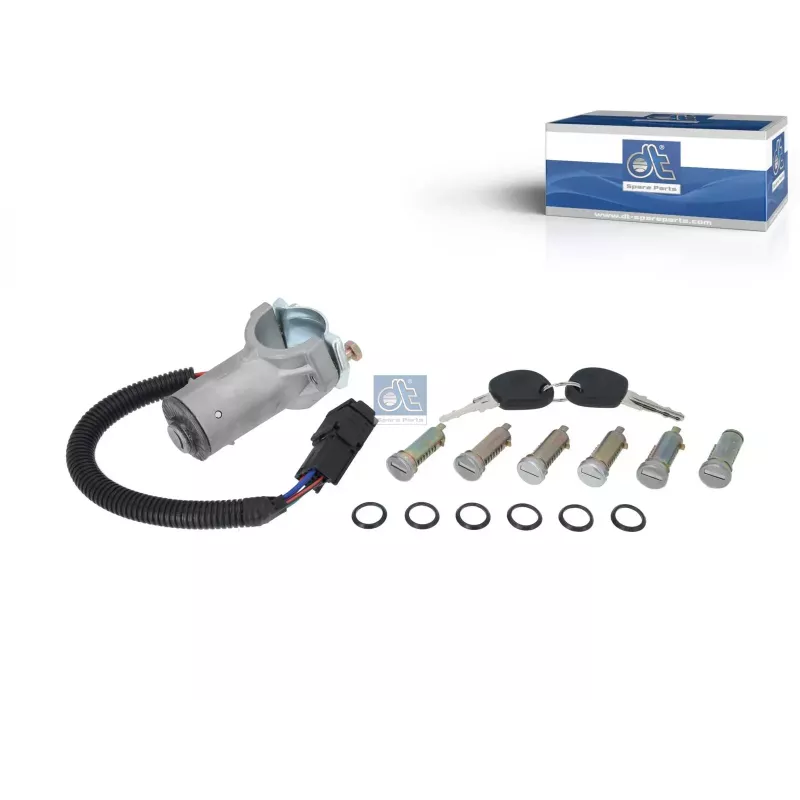 Serrure de contact d'allumage, sans transpondeur, avec cylindre de serrure Pour Iveco Daily - 02996074S1 - 02996075S1