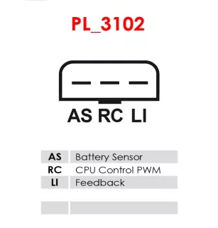 Alternateur 12V 130Amp AS-PL A9188, UD12658A, DELCO 23770, 92542, FORD 4U2Z-10V346-ADRM, 5F9T-10300-AC, 5L8T-10300-KC