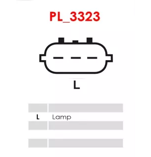 Alternateur 12V 150Amp AS-PL UD15360A, DELCO DA2461, DRA1351, HYUNDAI / KIA 37300-2F000, MANDO A0002656070, VALEO 2656070