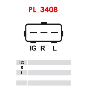 Alternateur 12V 20Amp AS-PL UD15426A, CARGO 113743, ISUZU 8-97226840-0, 8-97226840-3, 8-97226840-4, 8-98156527-0
