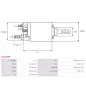 Solénoïdes de démarreur pour BOSCH 6004AA0021, 6004AA0022, 6004AA0031, 6004AA0032