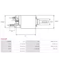 Solénoïdes de démarreur pour BOSCH F000AL0103, F000AL0104