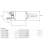 Solénoïdes de démarreur pour BOSCH 6004AA0002, 6004AA0017, 6004AA2004, 6004AA2005